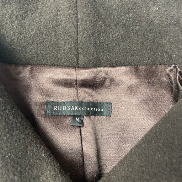 Rudsak Collection Womens size Medium Brown Wool Blend Lined Jacket no hood - Picture 6 of 14